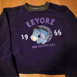 Disney Eeyore Women’s Sweater Size Medium Purple Long Sleeve